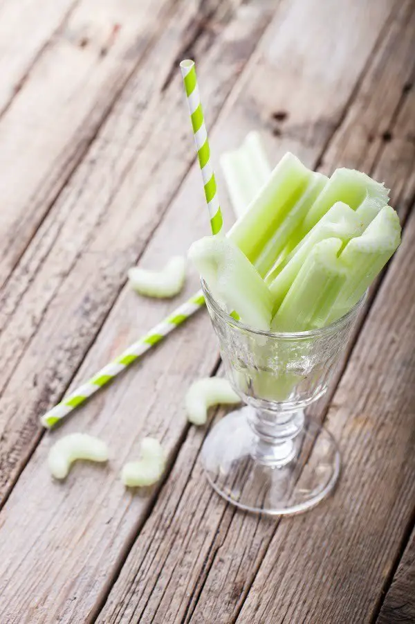 glass of celery