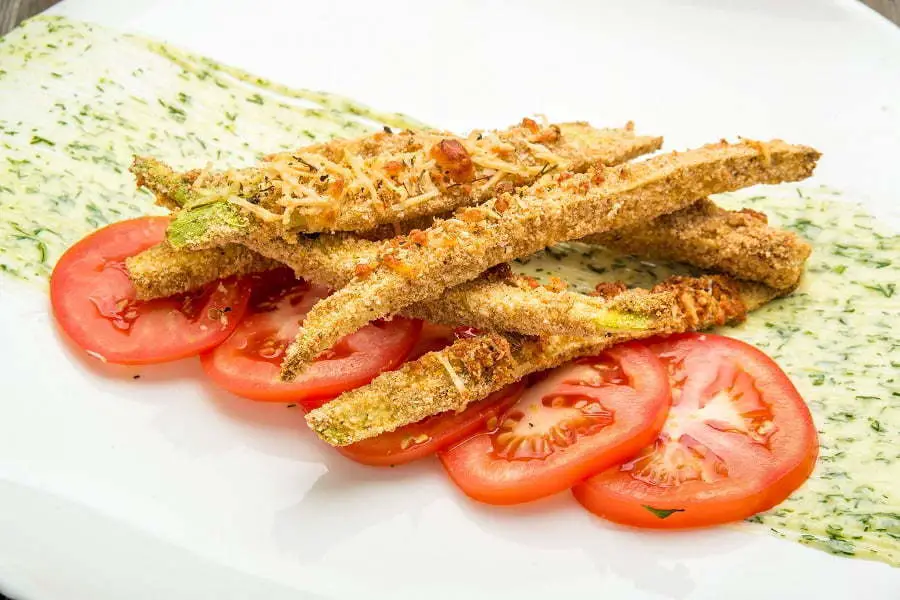 Zucchini Parmesan chips