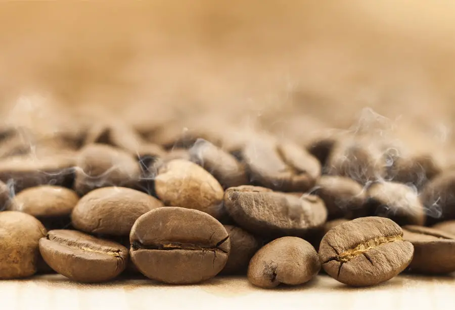 blonde coffee beans