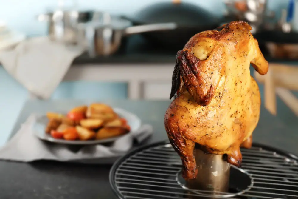 Beer Can Chicken smoked