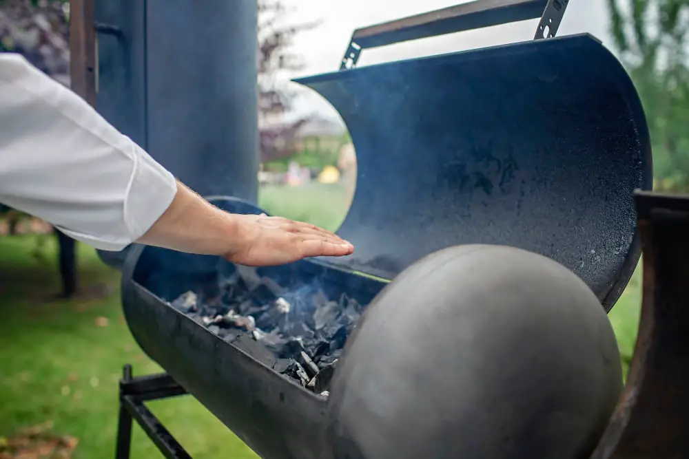 grill with a smoking