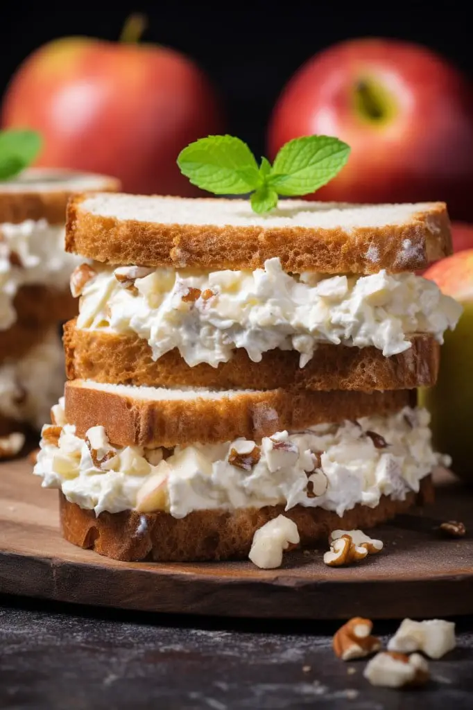 apple and cottage cheese sandwich