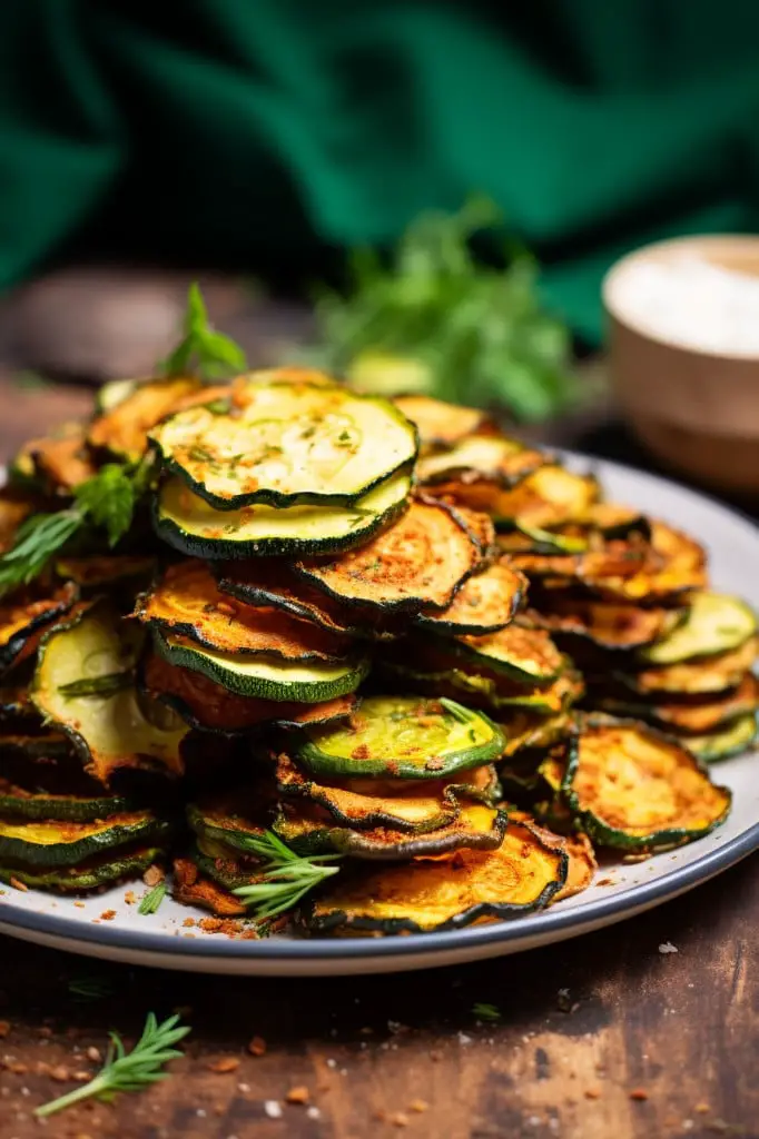 baked zucchini chips