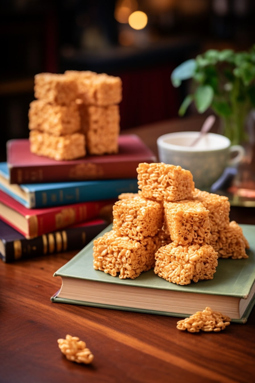 book shaped rice crispy treats