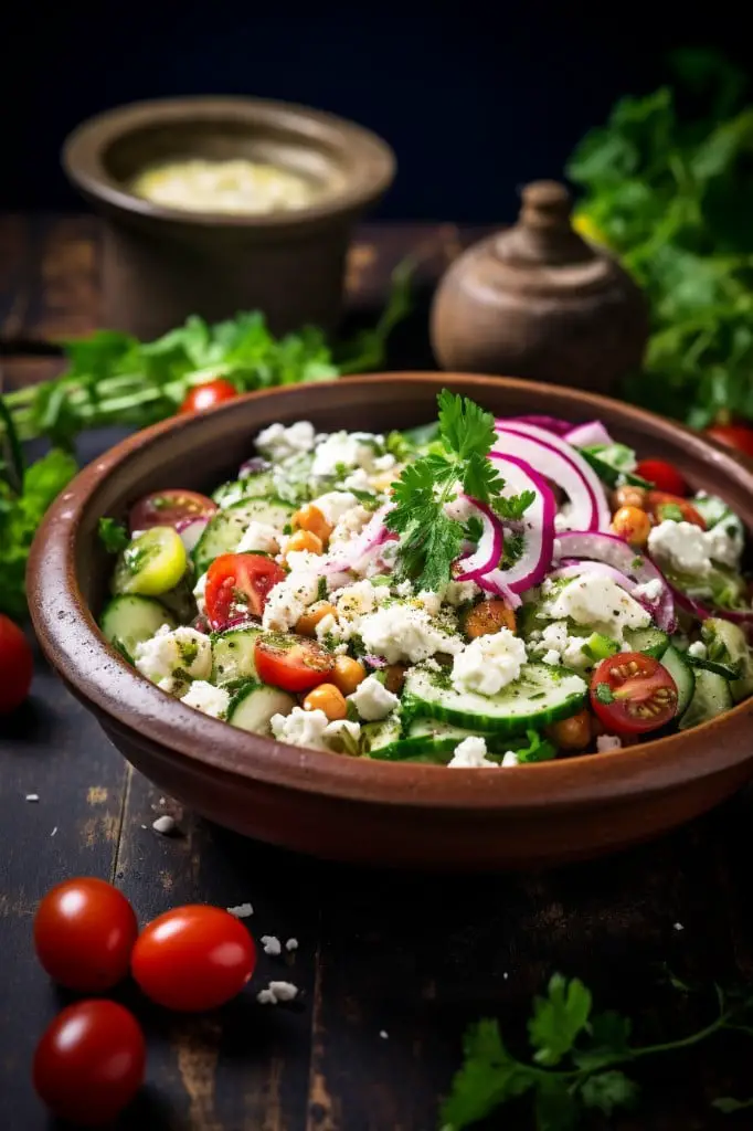 cottage cheese greek salad