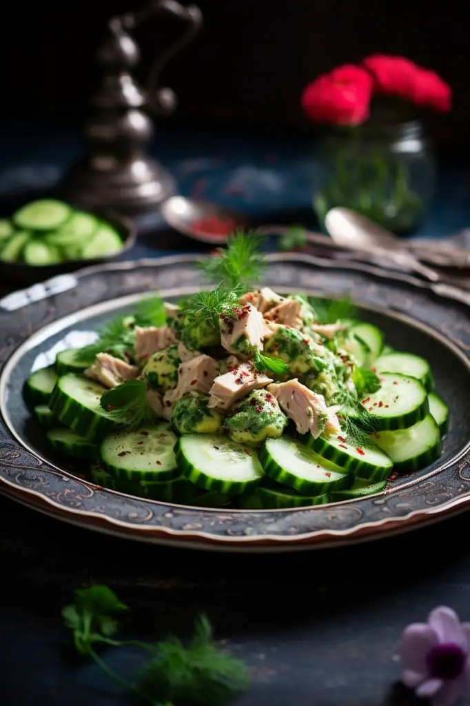 cucumber and tuna salad