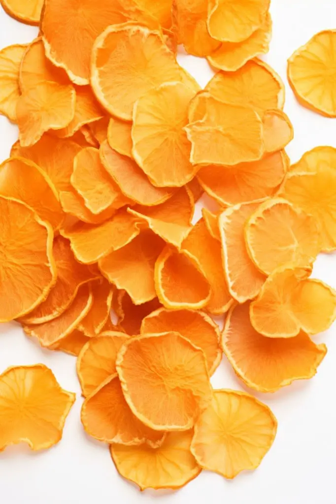 dehydrated orange chips