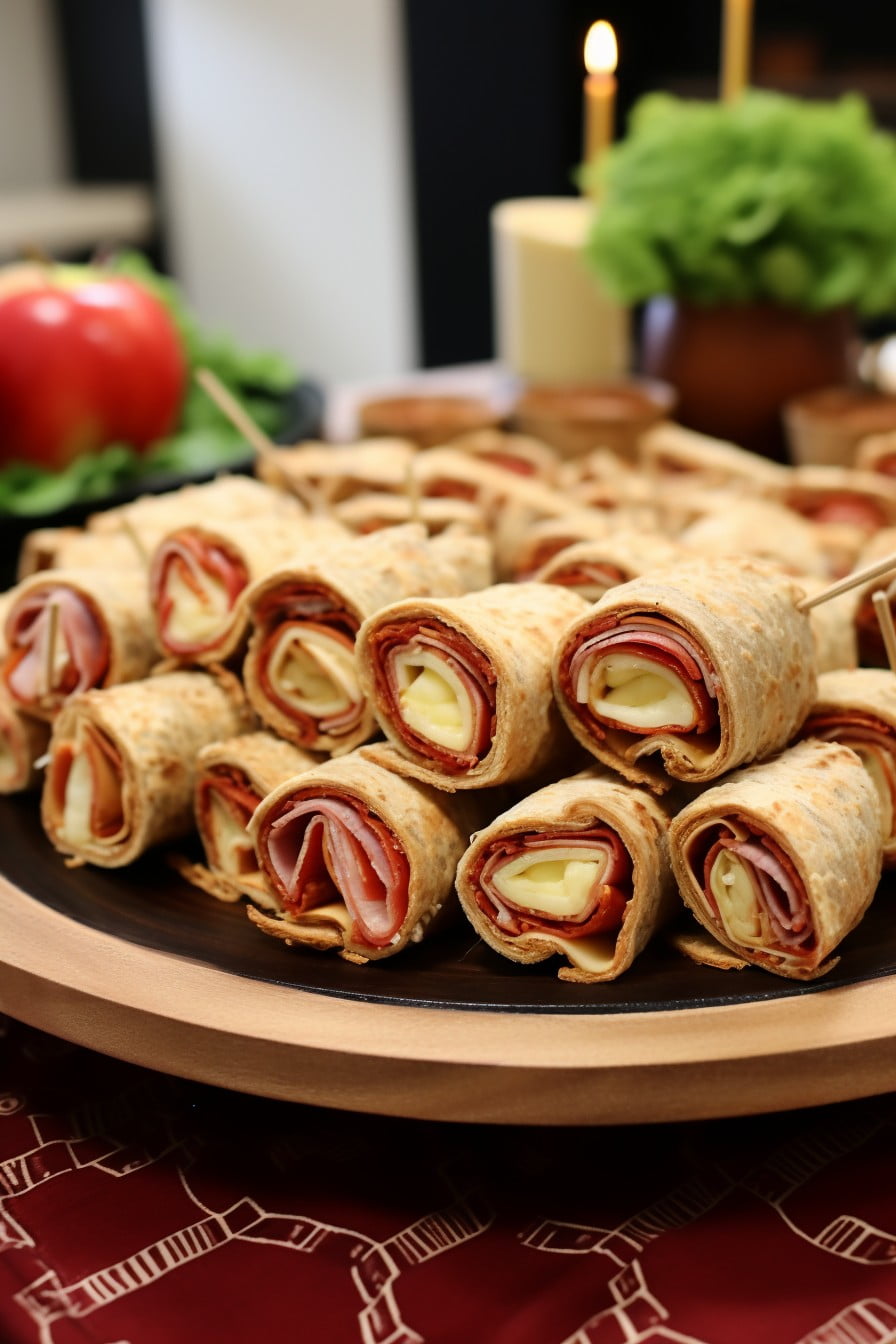 diploma rolled sandwich bites