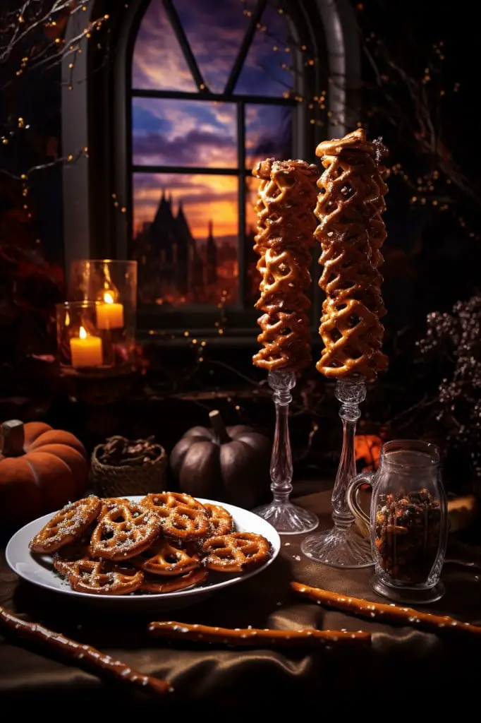 enchanted toffee pretzels