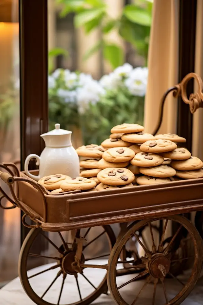 fresh baked cookies cart
