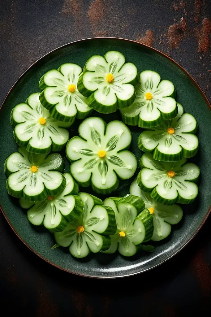 fresh cucumber slices