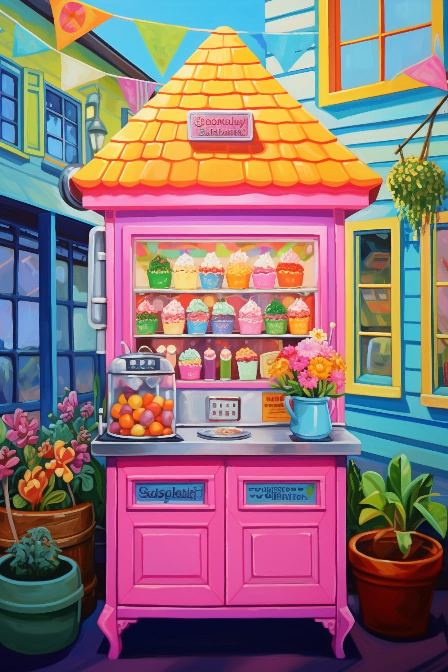 frozen yogurt machine