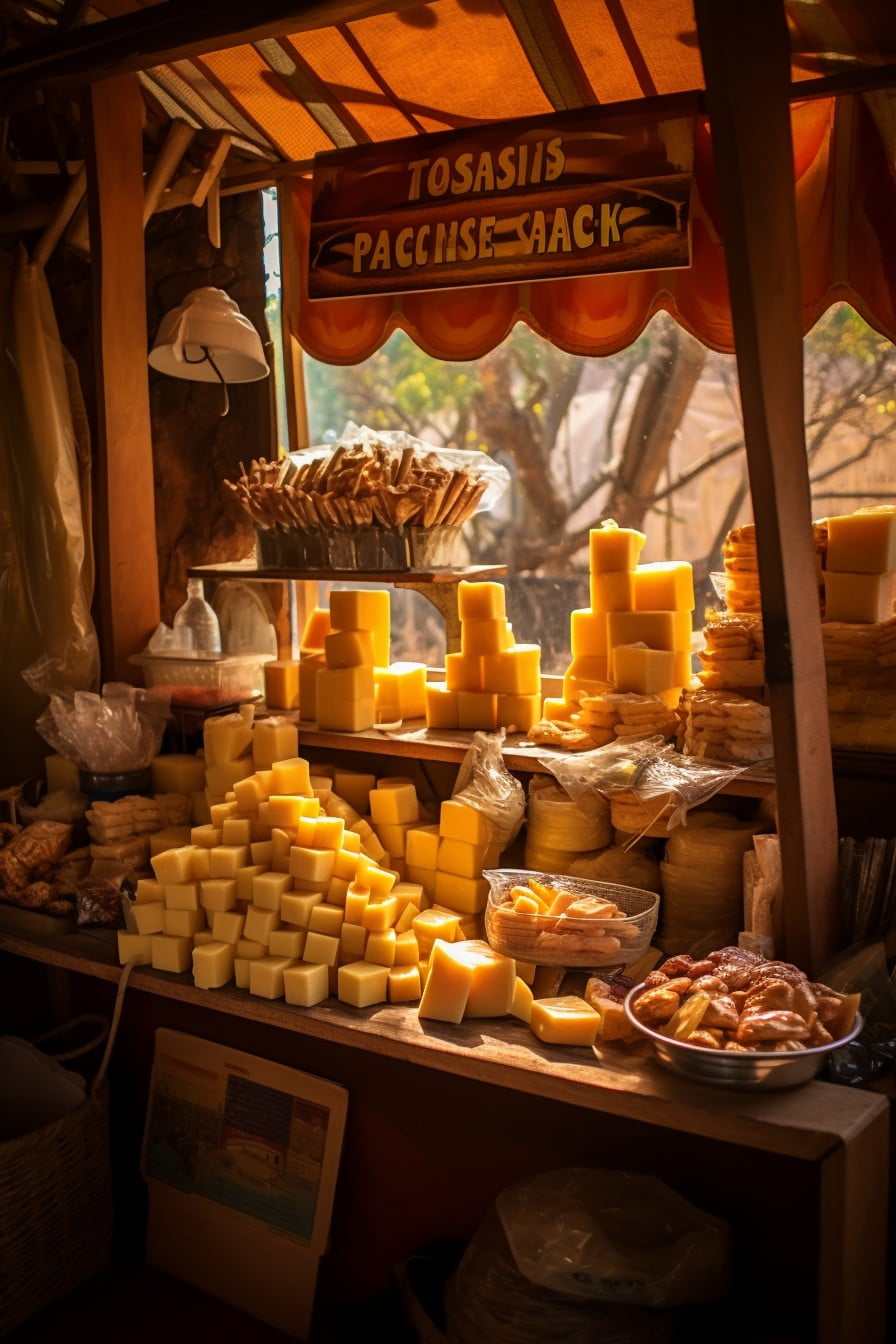gourmet cheese sticks stall