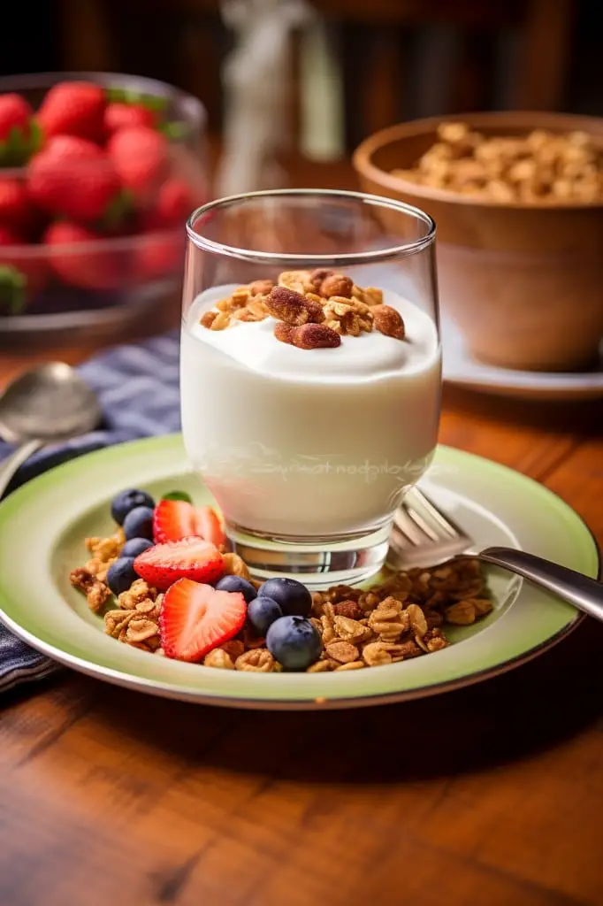 greek yogurt with granola