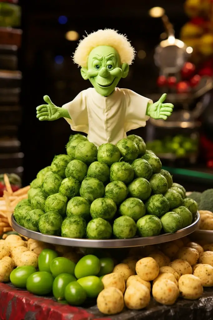 grinch green cheese balls