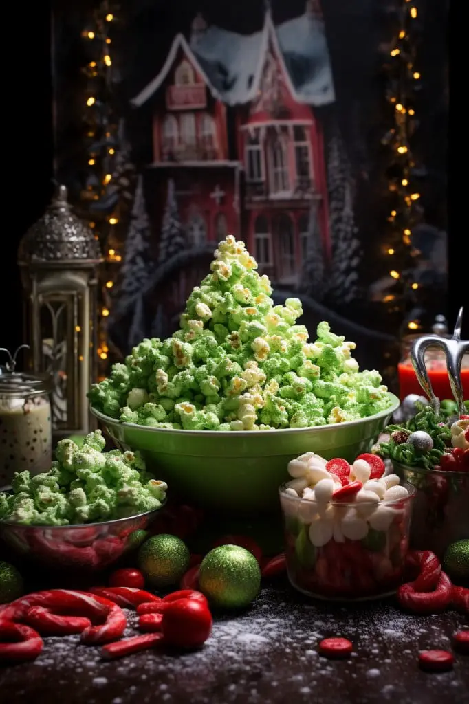 grinch green popcorn