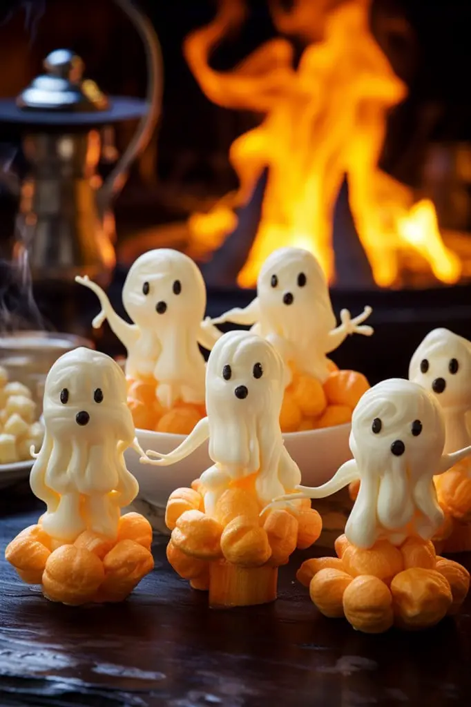 haunted marshmallow ghosts