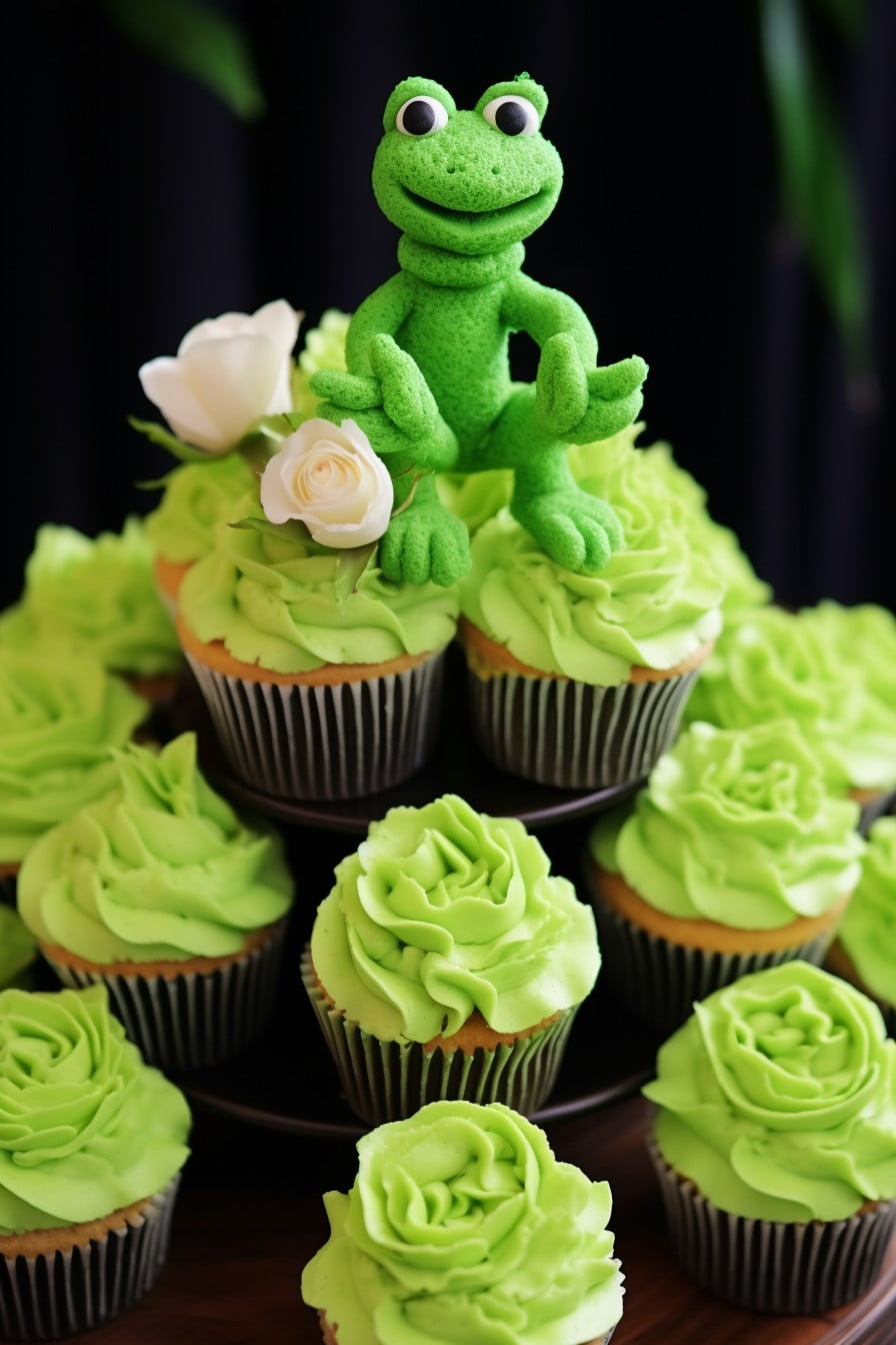 kermits green froggy cupcakes