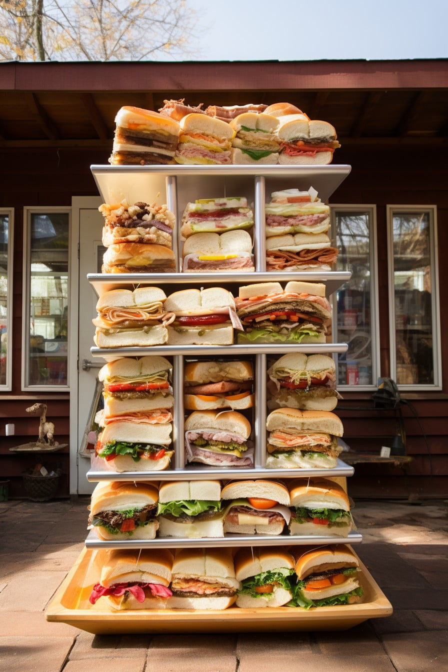 mini sandwiches booth