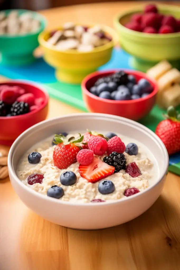 oatmeal with berries