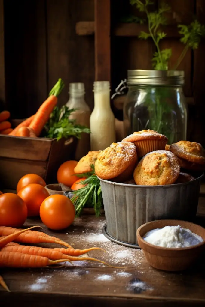 orange carrot muffins