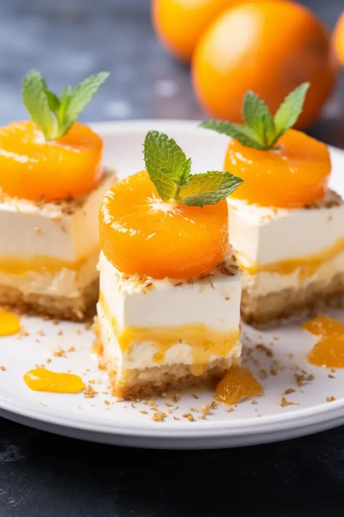 orange cheesecake bites