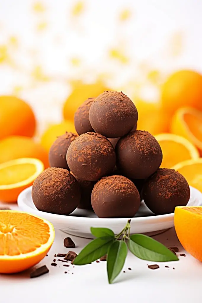 orange chocolate truffles