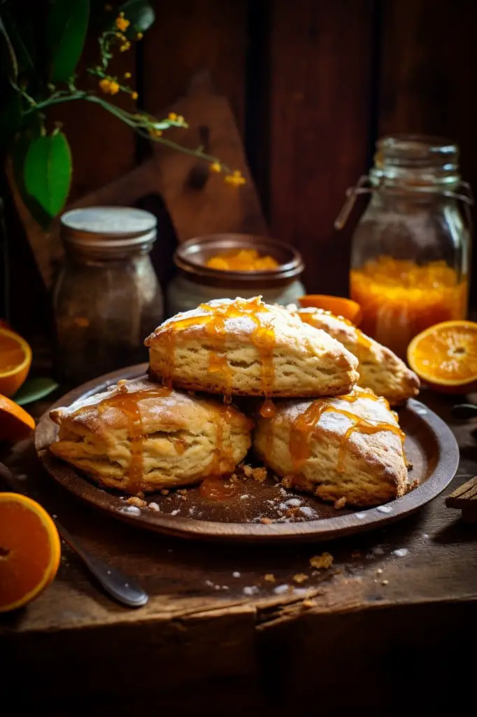 orange scones