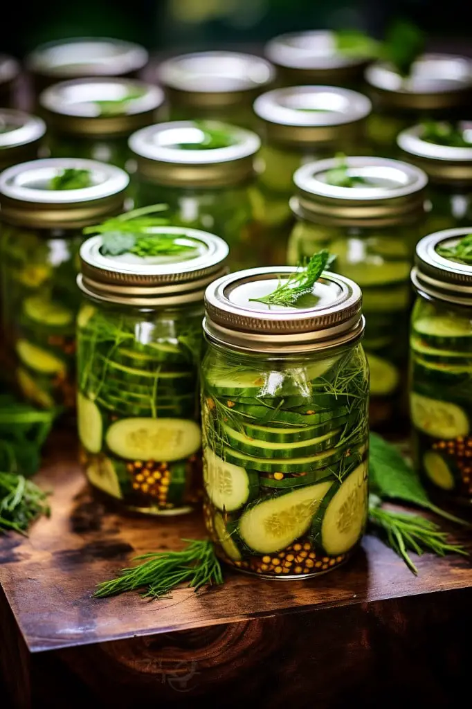 pickled cucumbers