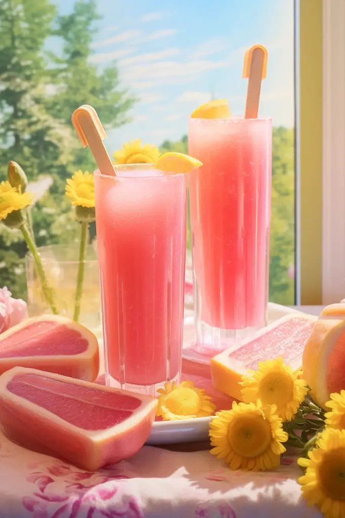 pink lemonade popsicles