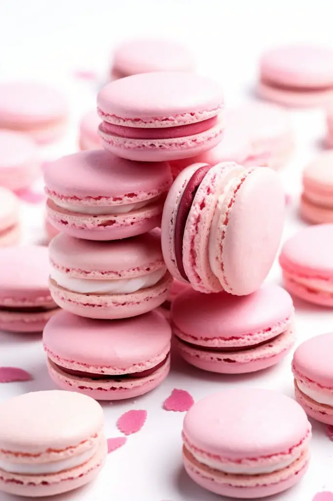 pink macarons