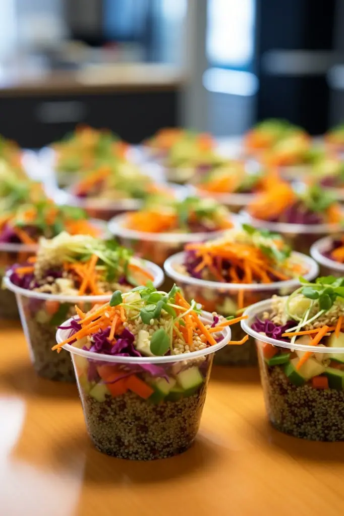 quinoa salad cups