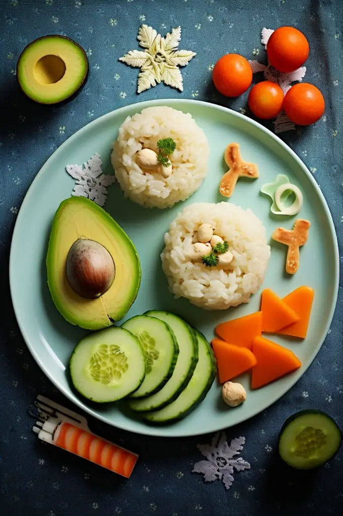 rice cakes and avocado