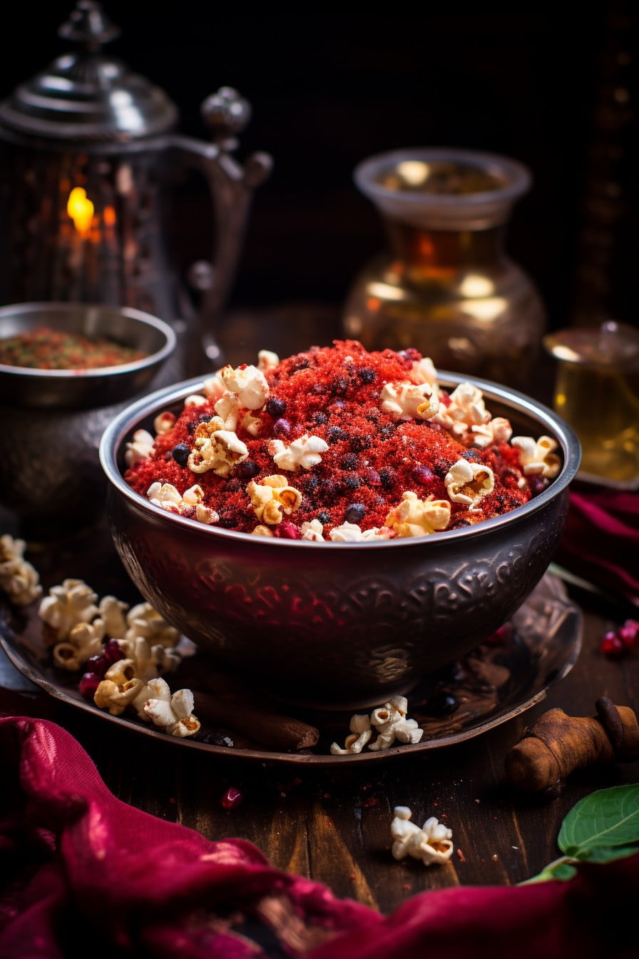 spicy red popcorn