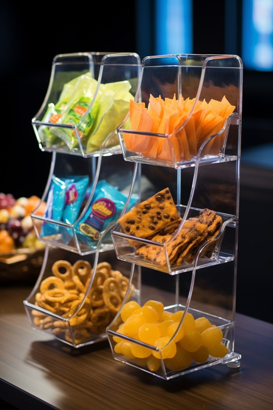 acrylic snack bins
