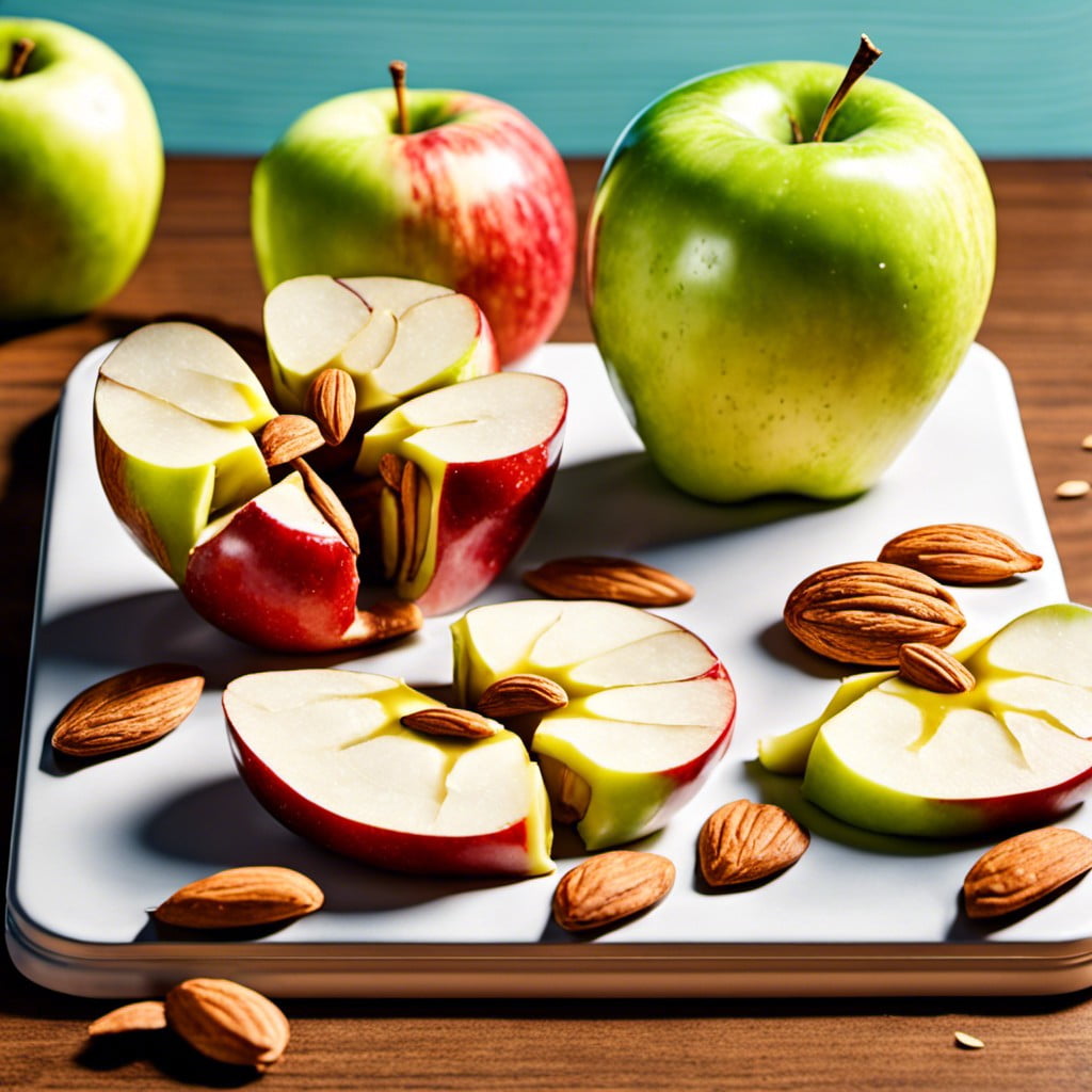 apple slices with almond butter
