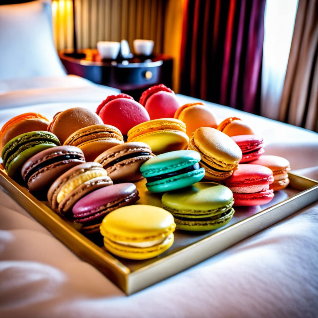 assorted macarons