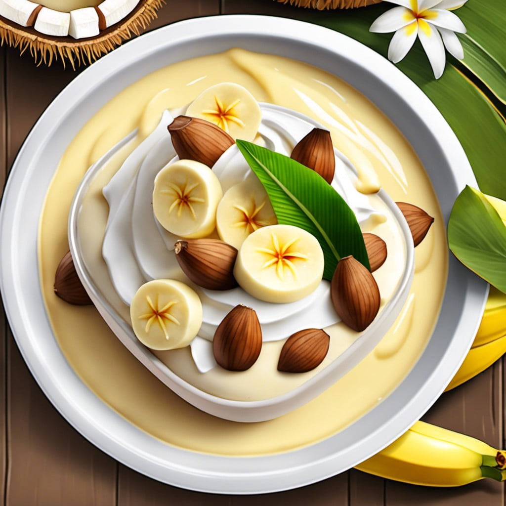 banana coconut pudding