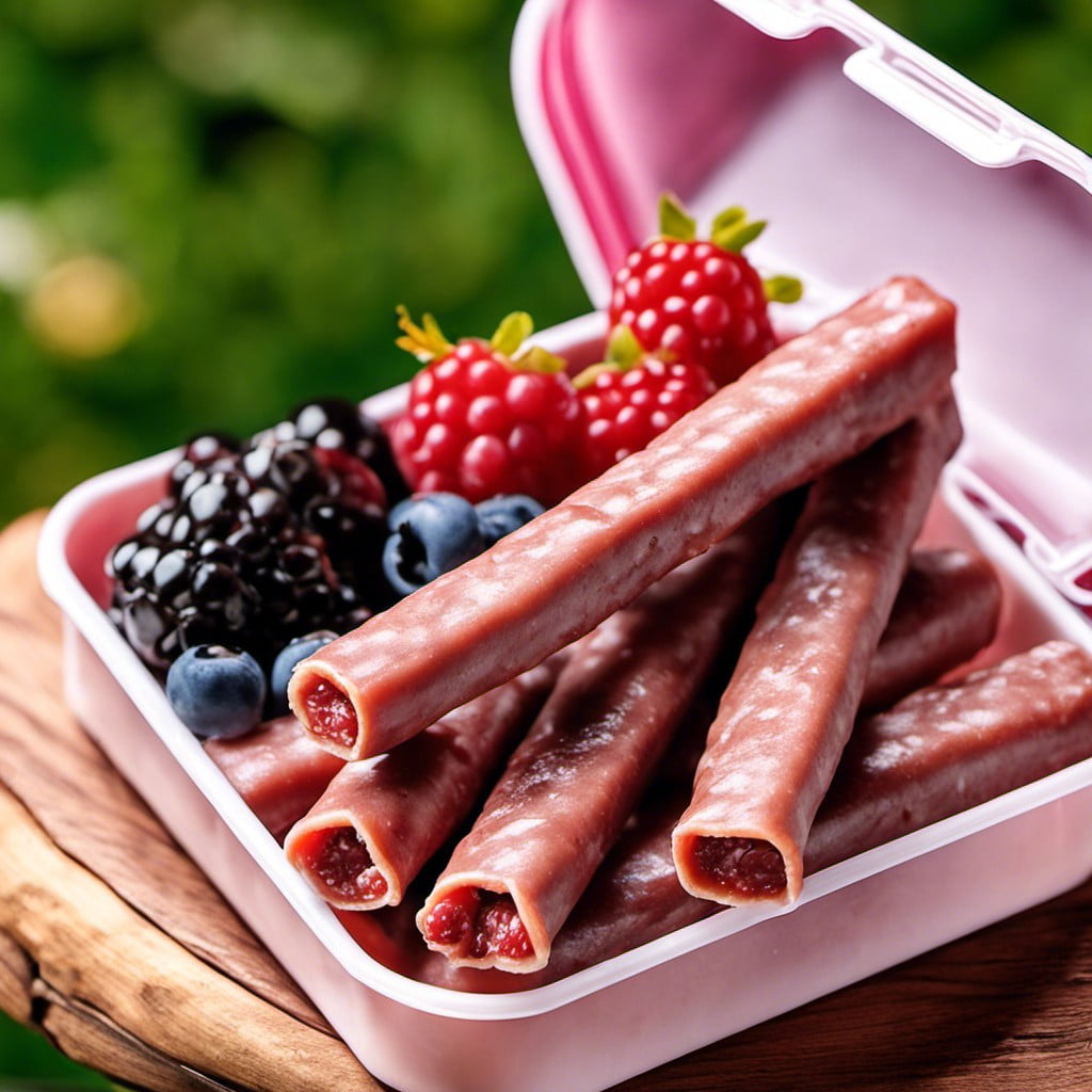 beef sticks with mixed berries