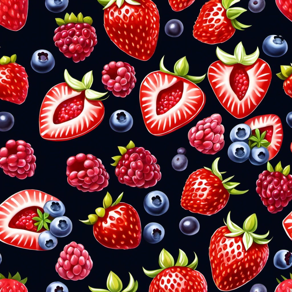 berry bowties strawberry blueberry raspberry