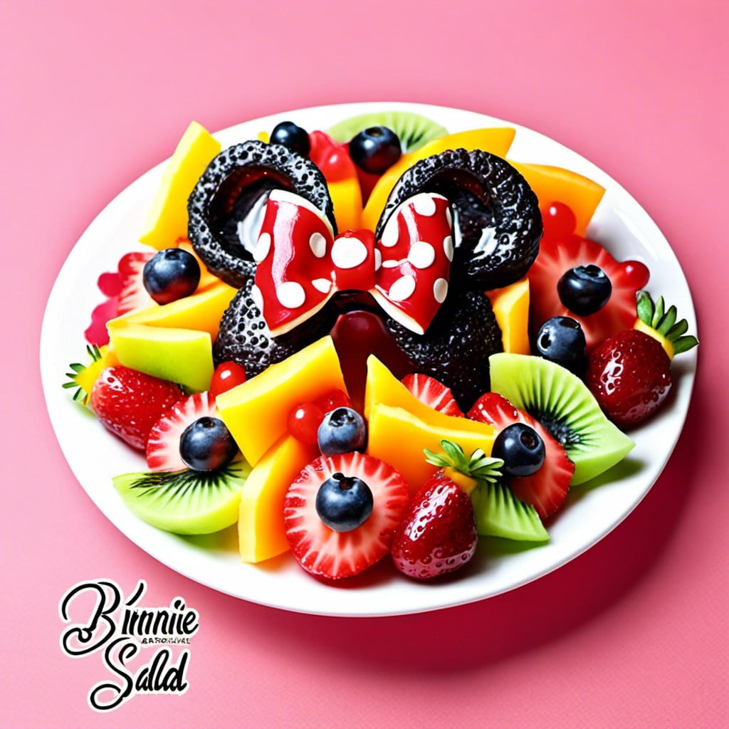 bow shaped fruit salad