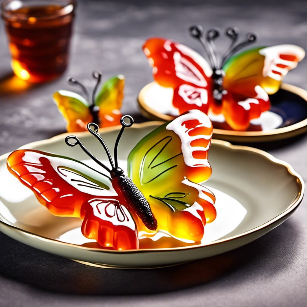 butterfly shaped jelly snacks