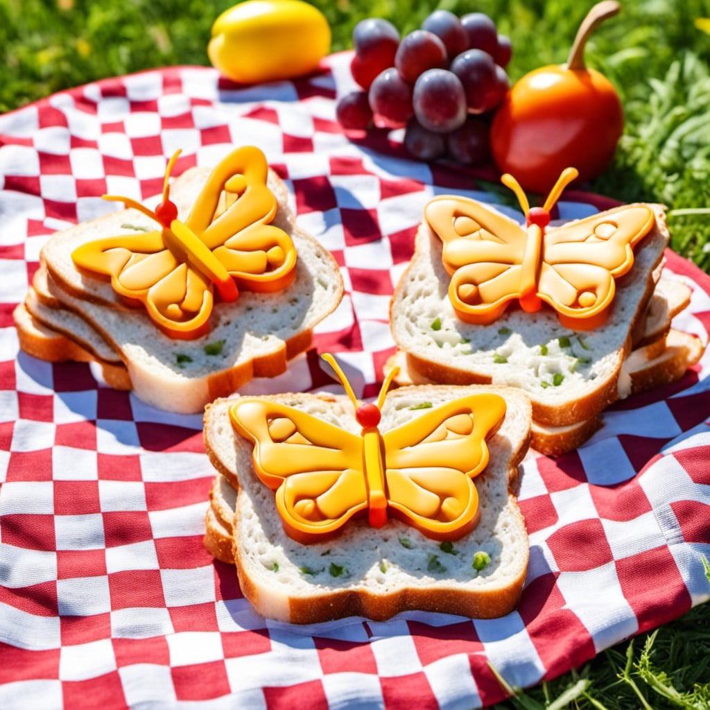 butterfly shaped sandwiches