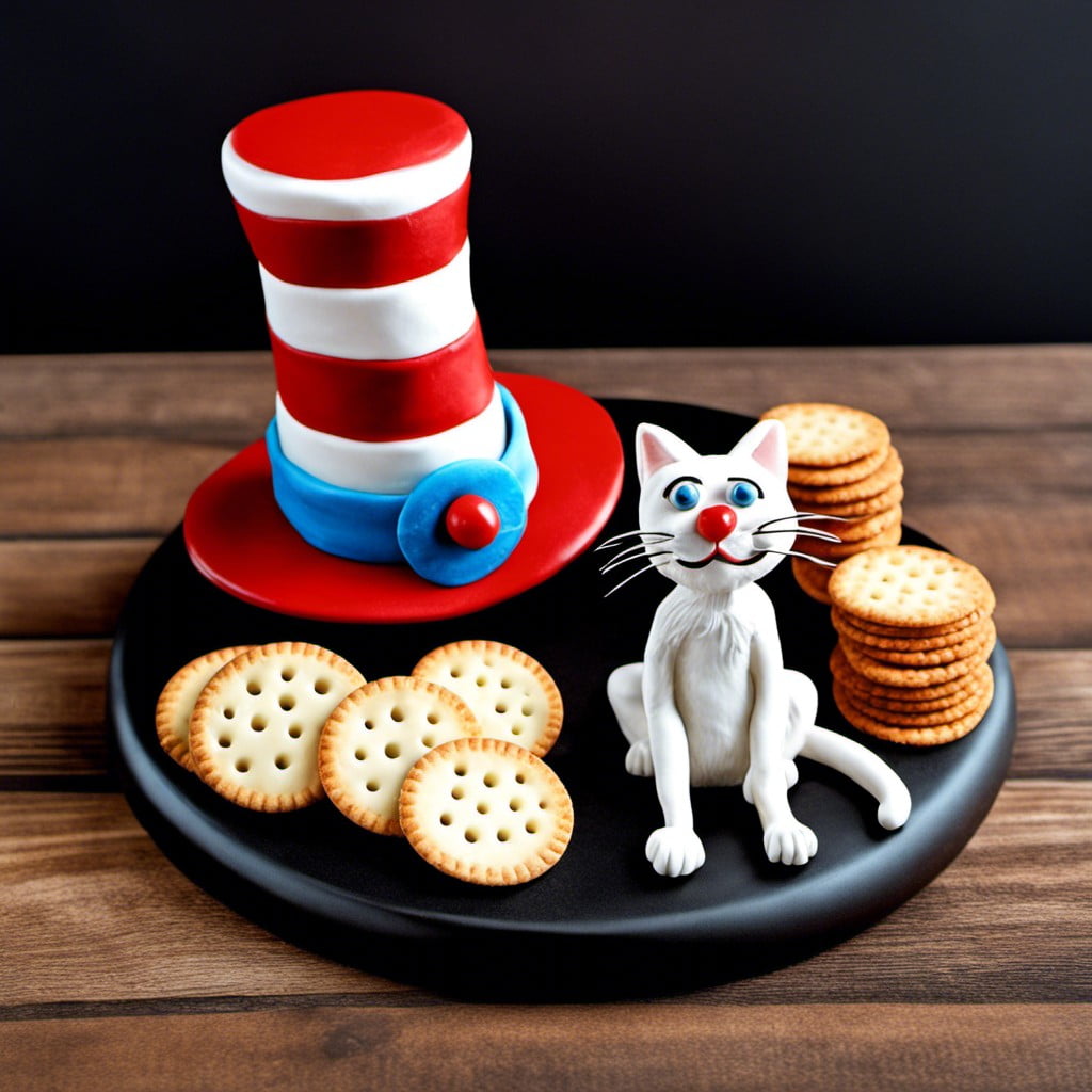 cat in the hat cheese and crackers