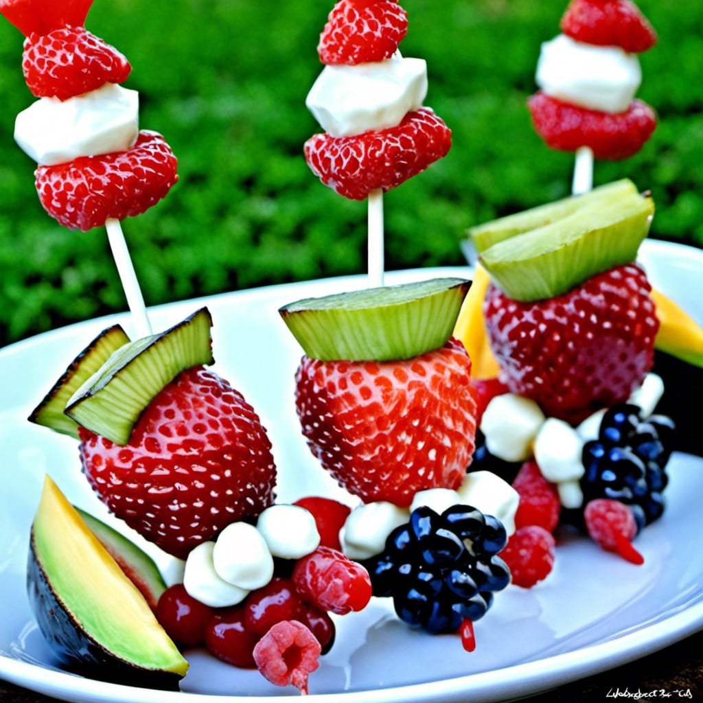 cat in the hat fruit kabobs