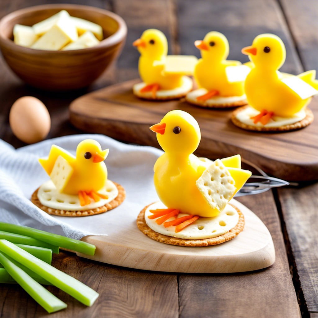 cheese and cracker chicks