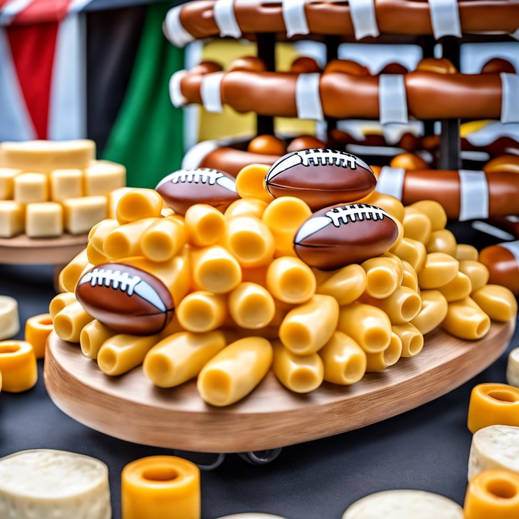 cheese and sausage footballs