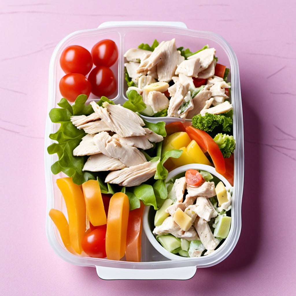 chicken salad with mixed veggies