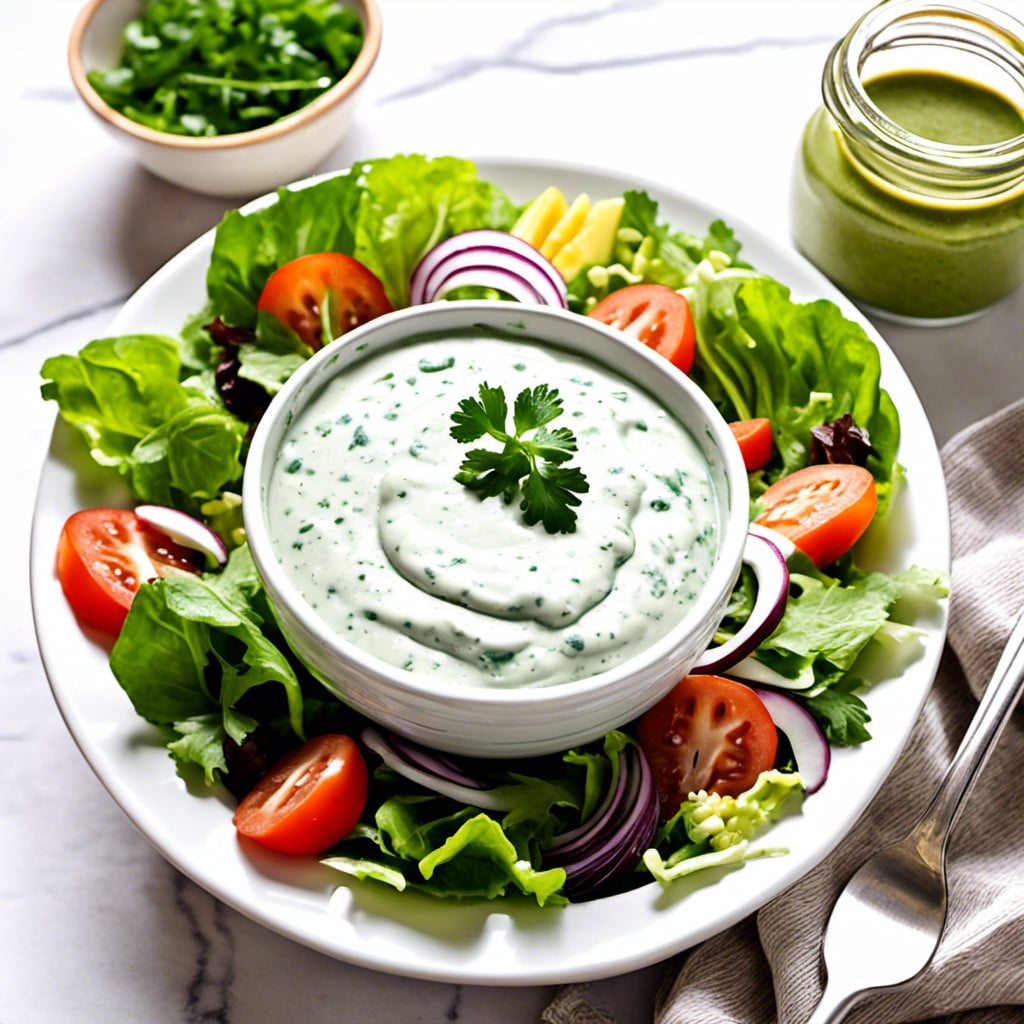 cilantro and yogurt dressing for salads