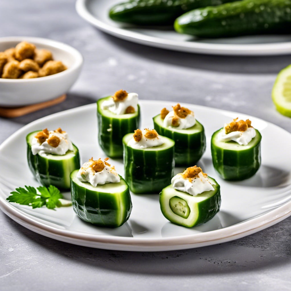 cream cheese stuffed cucumbers